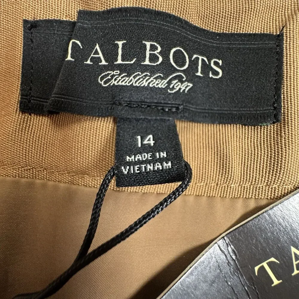 Talbots pleated flattering size